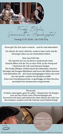 FREAKY BLINDERS - "Eine Sommernacht im Ausnahmezustand" im Dorf am See