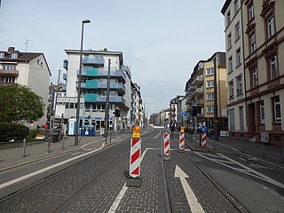 Full closure of Eckenheimer Landstraße