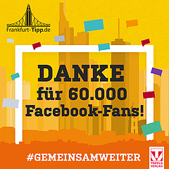 THANK YOU for 60,000 Facebook fans