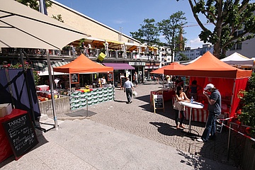 Gourmet market in front of the Kleinmarkthalle will take place again
