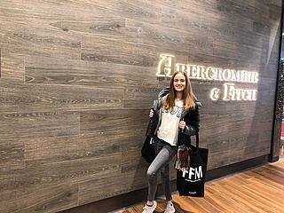 Abercrombie and Fitch Store celebrates new opening in Shopping Center MyZeil