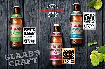 Glaabsbräu awarded at World Beer Award 2019