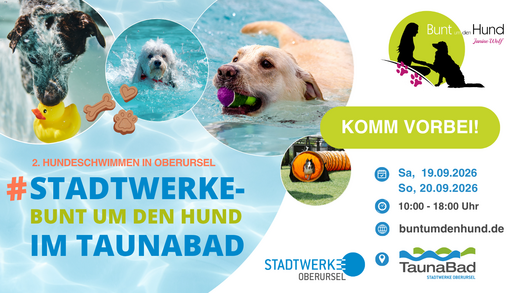 Bunt um den Hund im TaunaBad