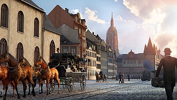 TimeRide Frankfurt opens: Experience a virtual reality time travel to old Frankfurt