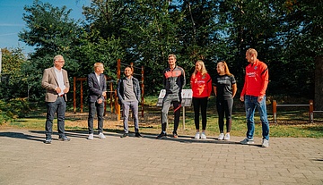 Neuer Trimm-Dich-Pfad im Deutsche Bank Park eröffnet