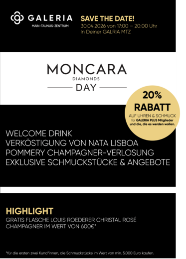 Moncara Diamonds Day @ GALERIA Main-Taunus-Zentrum