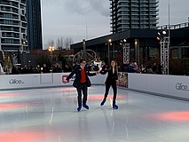 Winter magic 'Up on the ice' - Germany's highest ice rink opened in Frankfurt