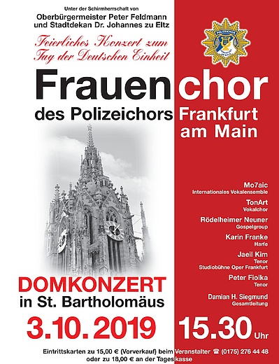 Cathedral Concert of the Women's Choir of the Police Choir Frankfurt