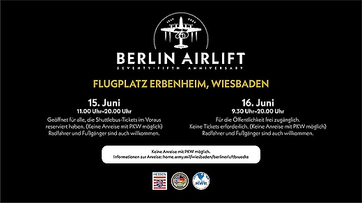 Jubiläumsfest 75 Jahre Berliner Luftbrücke - Berlin Airlift