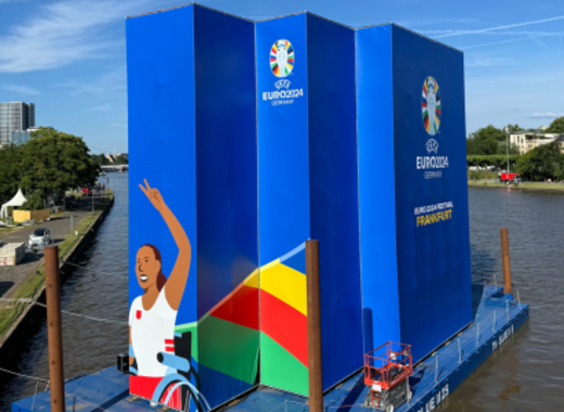 EURO 2024 Fan Zone am Mainufer in Frankfurt