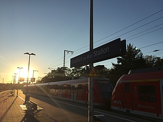 S-Bahn runs after football matches only in the direction of Frankfurt City