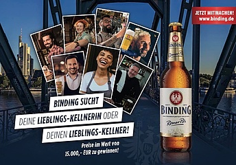 Binding sucht Frankfurts Lieblings-Kellnerin oder Lieblings-Kellner