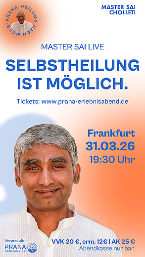 Prana-Erlebnisabend mit Master Sai Choletti