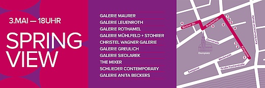 Spring View der Galerien Frankfurt Mitte