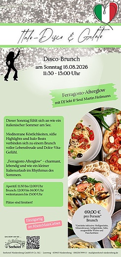 DISCO BRUNCH "Italo-Disco & Gelato"