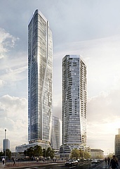 Project FOUR - Four new high-rise buildings for Frankfurt's city centre