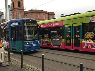 Construction sites of the Frankfurt subway and tram until the end of 2019