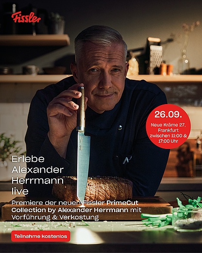 Alexander Herrmann live im Fissler Store Frankfurt