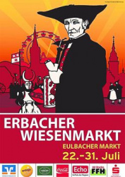 Erbacher Wiesenmarkt from 22.07. - 31.07.2016 