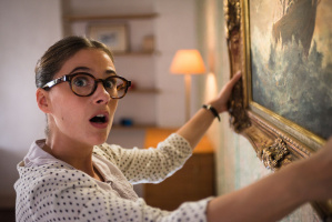 With the heart through the wall