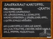 Sauerkraut and potato gratin