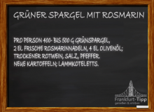 Green asparagus with rosemary