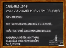 Crème soup of caramelized fennel