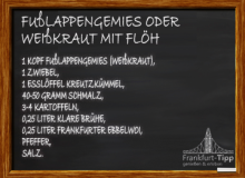 Fußlappengemies or Weißkraut mit Flöh