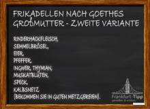 Frikadellen nach Goethe's Grandmother - Zweite Variante