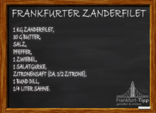 Frankfurter pike-perch fillet