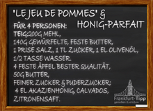 'Le jeu de Pommes' and Honey Parfait