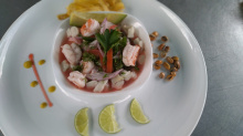 Ceviche von Jakobsmuscheln